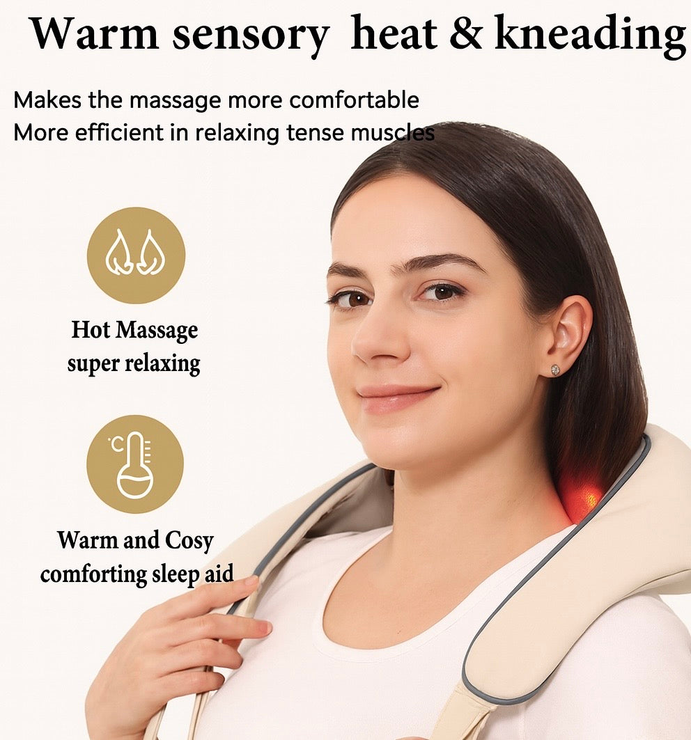 Rechargeable Shoulder & Neck Massager with Heat