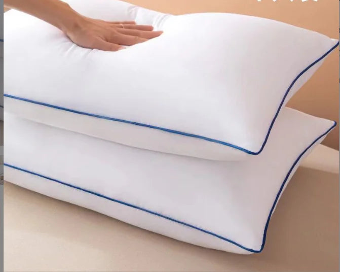 Soft Disposable Blue and White Pillow for Bedroom Sofa