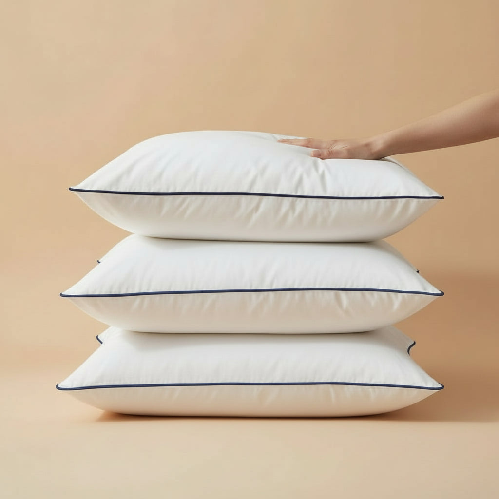 Soft Disposable Blue and White Pillow for Bedroom Sofa