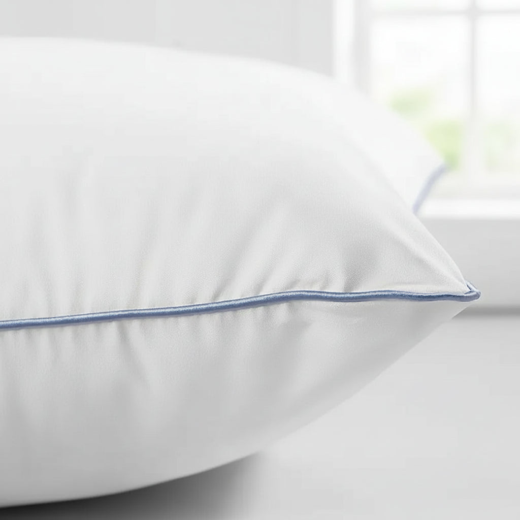 Soft Disposable Blue and White Pillow for Bedroom Sofa
