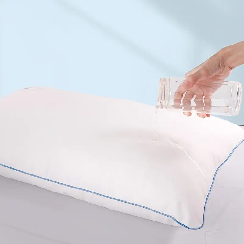 Soft Disposable Blue and White Pillow for Bedroom Sofa